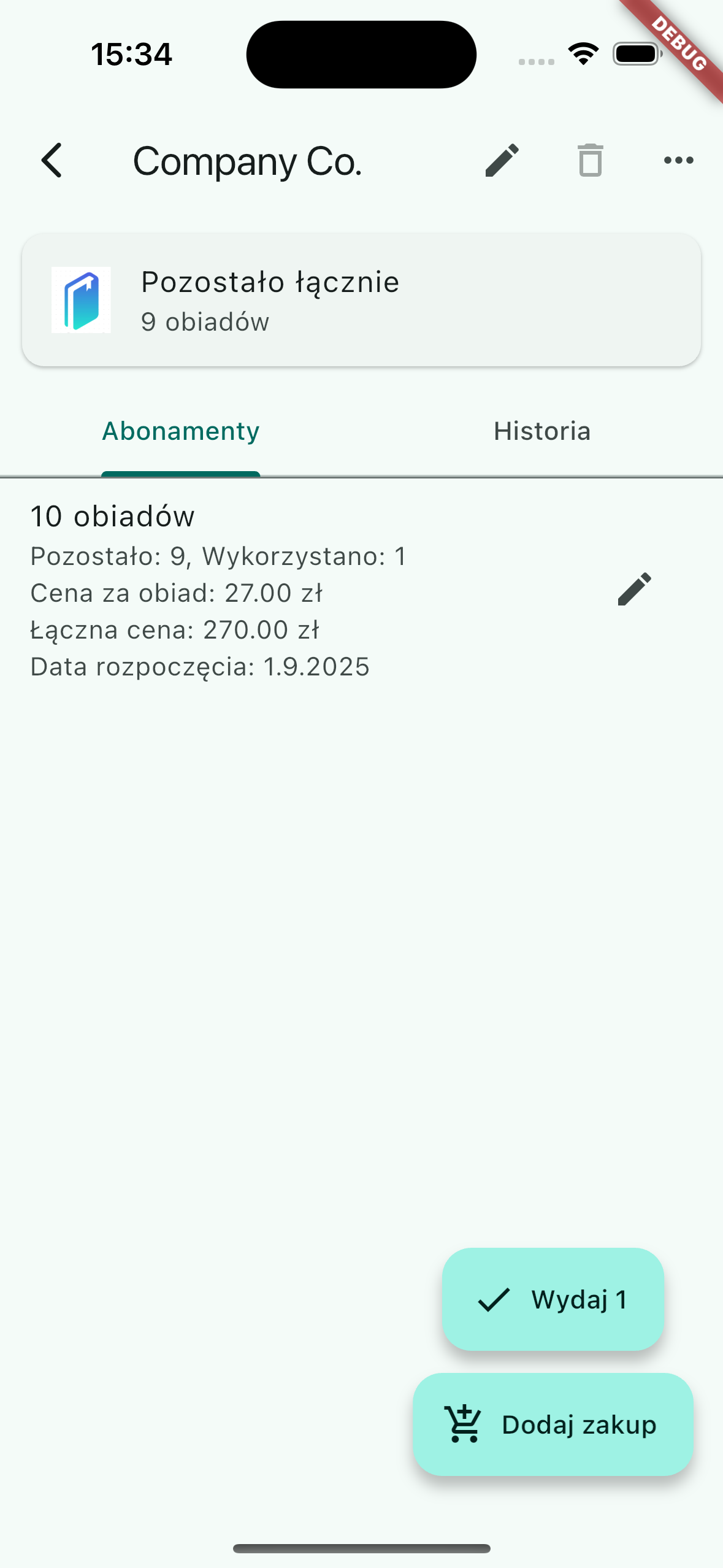 LunchBook Customer Details